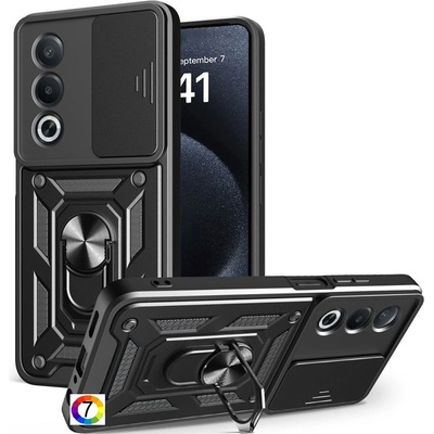 OPPO A80 5G / A3 Pro 5G Удароустойчив Ring Holder with Slide Camera Lid/ PC + TPU/ Kickstand Калъф и Протектор