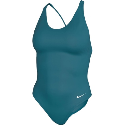 Nike Swim Effortless Essential Nike Swim Effortless Essential Womens Scoop Neck One Piece - Green Abyss