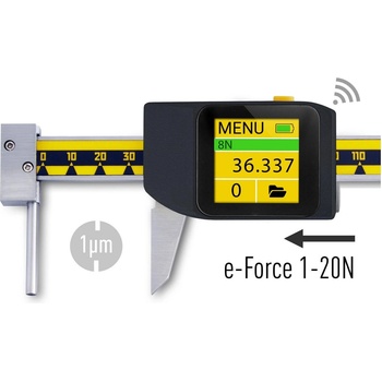 Microtech Дигитален шублер за измерване на тръби Microtech COMPUTERIZED eFORCE 1-20N, IP54, 300 mm, 0.005 mm (141230307)