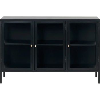 Unique Furniture Черна метална витрина 132x85 cm Carmel - Unique Furniture (42260600)