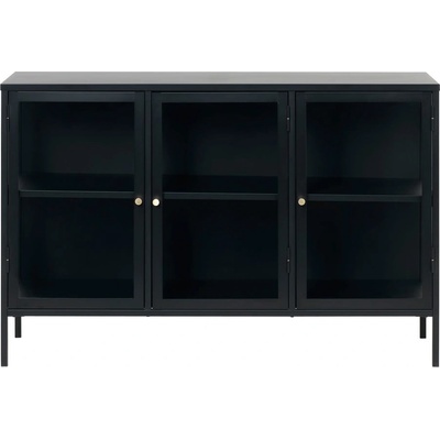 Unique Furniture Черна метална витрина 132x85 cm Carmel - Unique Furniture (42260600)