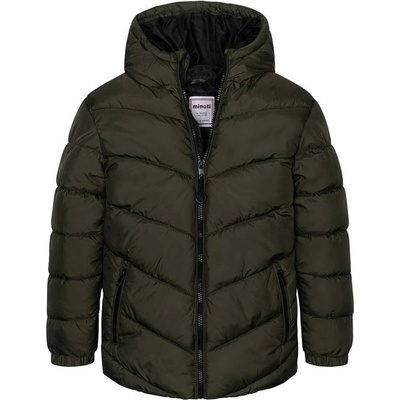 Minoti 11COAT 16 Chlapčenský nylonový kabát Puffa khaki