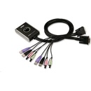 KVM prepínače Aten CS-682-AT 2-Port USB DVI KVM Switch, Audio 2.1, Remote port selector (1,8m)