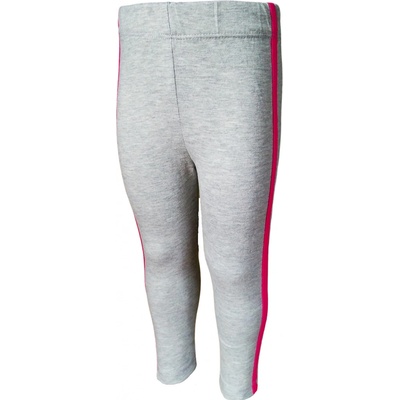 WENDEE Dívčí legíny šedé s lampasem Šedá