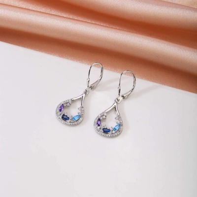 Jan Kos jewellery stříbrné náušnice MHT-2526/SM00