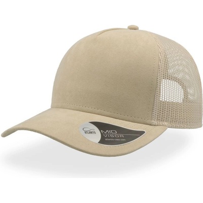 Atlantis Headwear Rapper Suede Trucker 5 panelová COT-33019612599 Béžová
