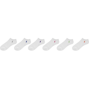 Image 1 of Ralph Lauren Чорапи Polo Ralph Lauren Women's 6 Pack Trainer Socks - White