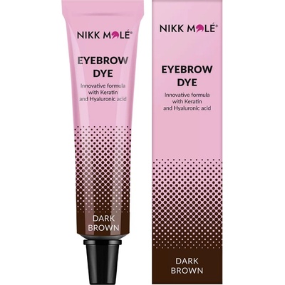 Nikk Mole barva na řasy a obočí Dark Brown 15 ml