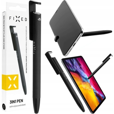 FIXED Pen propiska 3v1 se stylusem a stojánkem FIXPEN-BK – Zbozi.Blesk.cz