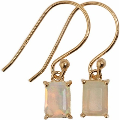 Nefertitis Opál etiopský náušnice pozlacené stříbro Ag 925 ESBC408G NF63028 - 0,75 cm, 1,2 g