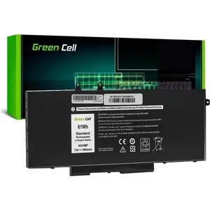 Green Cell Батерия за лаптоп Dell Latitude 5400 5410 5500 5510 Precision 3540 3550 4GVMP 7, 4V 8000mAh GREEN CELL (GC-DELL-5400-DE159) - xtreme