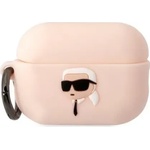 Karl Lagerfeld AirPods Pro 2 розов силиконов калъф Karl Head 3D (KLAP2RUNIKP)