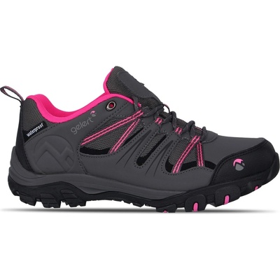 Gelert Юношески обувки Gelert Horizon Low WP Juniors Walking Shoes - Charcoal/Pink