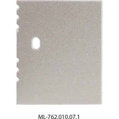 ML-762.010.07.1 Koncovka s otvorem pro NV, stříbrná barva, 1 ks