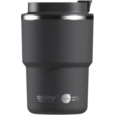 Asobu MINI PICK-UP cestovný termohrnček BLACK 350 ml