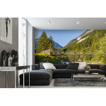 DIMEX ART s. r. o Самозалепваща се флизелинова фототапета мост над реката 375 x 250 см