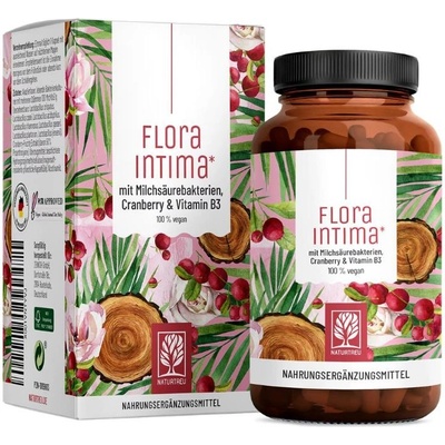 Naturtreu FloraIntima Komplex brusinek vitamínu B3 a laktobacilů pro ženy 60 kapsúl