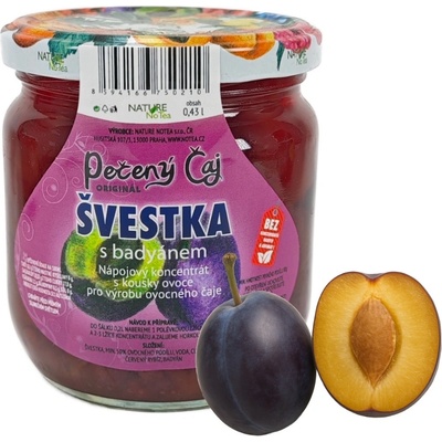 Notea Pečený čaj Švestka s badyánem 430 ml