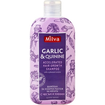 Milva Шампоан с чесън и хинин, 200 ml