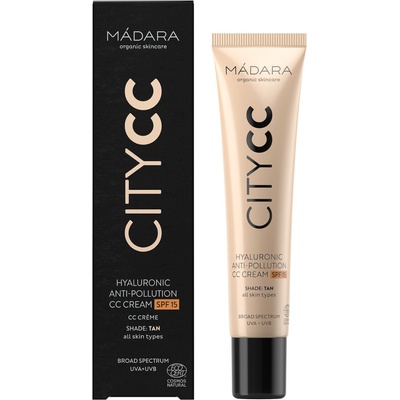 Mádara CC krém SPF 15 Light Citycc Hyaluronic Anti Pollution Cc Cream Tan 40 ml