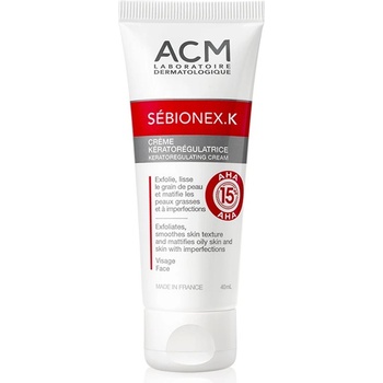 ACM Sébionex K защитен матиращ крем за мазна кожа с несъвършенства s AHA 40ml