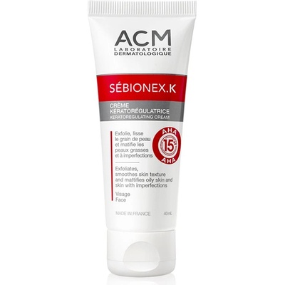 ACM Sébionex K защитен матиращ крем за мазна кожа с несъвършенства s AHA 40ml