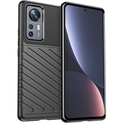 Gigapack Xiaomi 12 Pro GIGAPACK силиконов протектор за телефон, устойчив на удар, изпъкнал модел, ЧЕРЕН GP-112838 (GP-112838)
