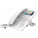 Fanvil H5W, Wi-Fi SIP VoIP телефон, 3.5 цветен дисплей, 2 SIP, 2x RJ45, PoE, бял