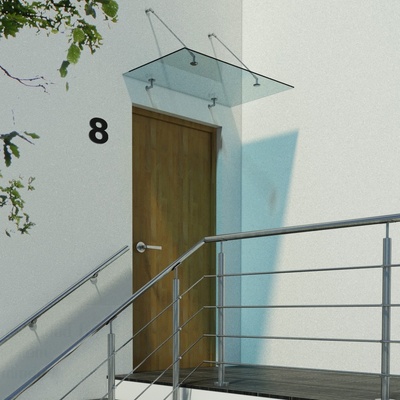 Skleněný přístřešek AISI304, ESG/VSG