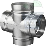 Vents Метален X конектор за кръгли въздуховоди ⌀ 4 x 150 мм (3559)
