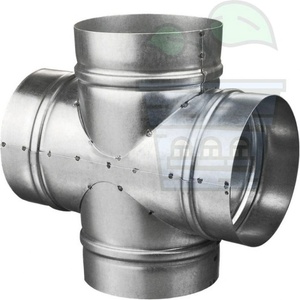 Vents Метален X конектор за кръгли въздуховоди ⌀ 4 x 150 мм (3559)