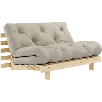 Karup Design Сиво-бежов ленен разтегателен диван 140 cm Roots - Karup Design (123100914140)