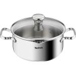 Tefal Duetto A70542 Cooking Pot 20 cm, high-quality 18/10 stainless steel, graduated, pouring lid, suitable for all types of cooktops, including induction. - A70544 (A70544)