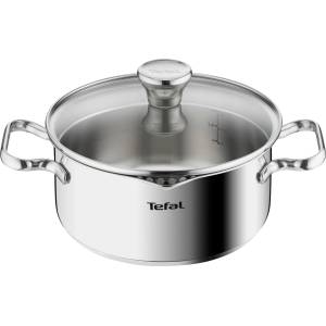 Tefal Duetto A70542 Cooking Pot 20 cm, high-quality 18/10 stainless steel, graduated, pouring lid, suitable for all types of cooktops, including induction. - A70544 (A70544)