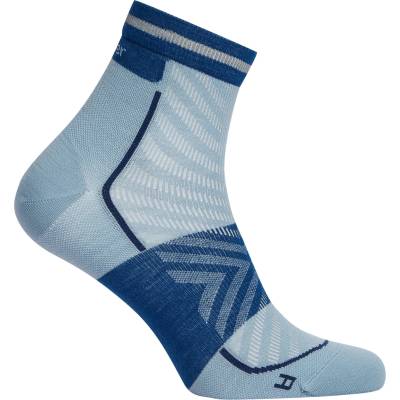 Icebreaker Мъжки чорапи за бягане Icebreaker Merino Run+ Ultralight Mini Running socks - Flint Blue / Atlantis - размер 39-41, 5 (EU) (201-8164-0411)