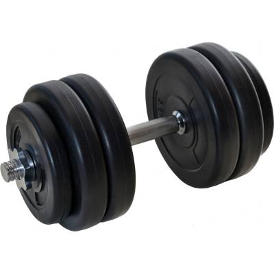 FitnessLine Jednoruční nakládací činka kotouče s cementovou náplní 15 kg