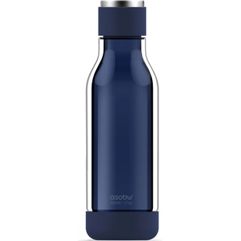 Asobu Двустенна бутилка inner peace - стъкло/тритан - 500 мл - синя (asobu - gt50 blue)