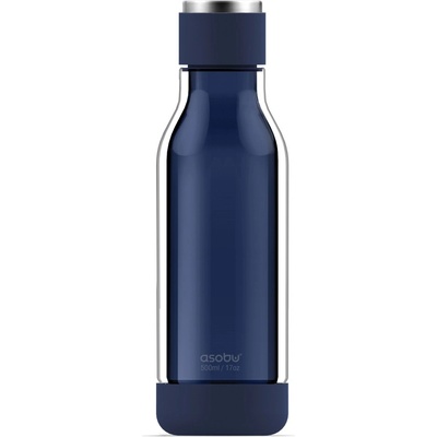 Asobu Двустенна бутилка inner peace - стъкло/тритан - 500 мл - синя (asobu - gt50 blue)