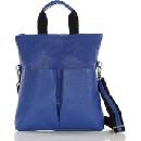 BASIC Modrá kabelka s dvěma předními kapsami s148o
