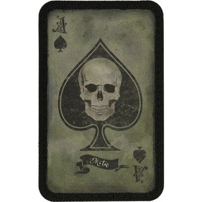 Nášivka M-Tac Ace Of Spades Skull - olivová-černá