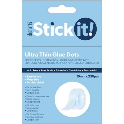 WEST DESIGN PRODUCTS LIMITED West Design 3D gelové tečky ultra tenké čiré 10 mm 250 ks