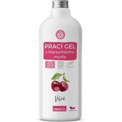 Nanolab Prací gél z Marseillského mydla pre citlivú pokožku Višňa 1 l 20 PD
