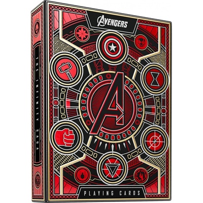 Theory11 Hrací karty : Avengers červené
