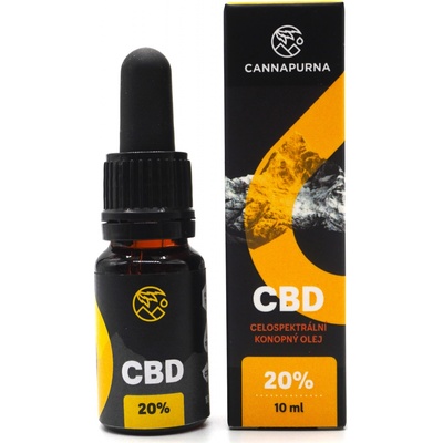 Cannapurna CBD olej CBD kvapky 20% full spectrum 10 ml