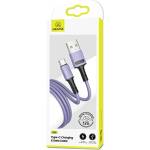 USAMS Kabel U52 кабел 2A Fast Charge, пурпурен (Usa000666)