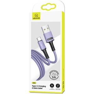 USAMS Kabel U52 кабел 2A Fast Charge, пурпурен (Usa000666)