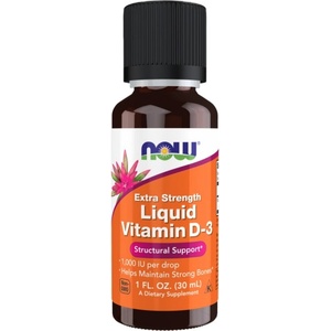 NOW Liquid Vitamin D-3 / Extra Strength / 1000 IU per drop [30 мл]