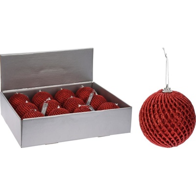 Kinekus Ozdoba závěsná koule 10 cm červená xxx KIN64309258