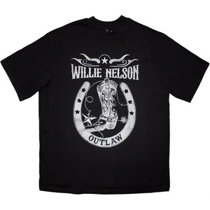 Willie Nelson Outlaw Oversized Black S Риза (WNOSTS15MB01)