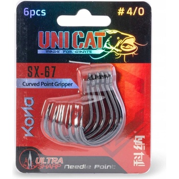 Uni Cat Kona SX-67 Curved Point Gripper vel.4 6 ks